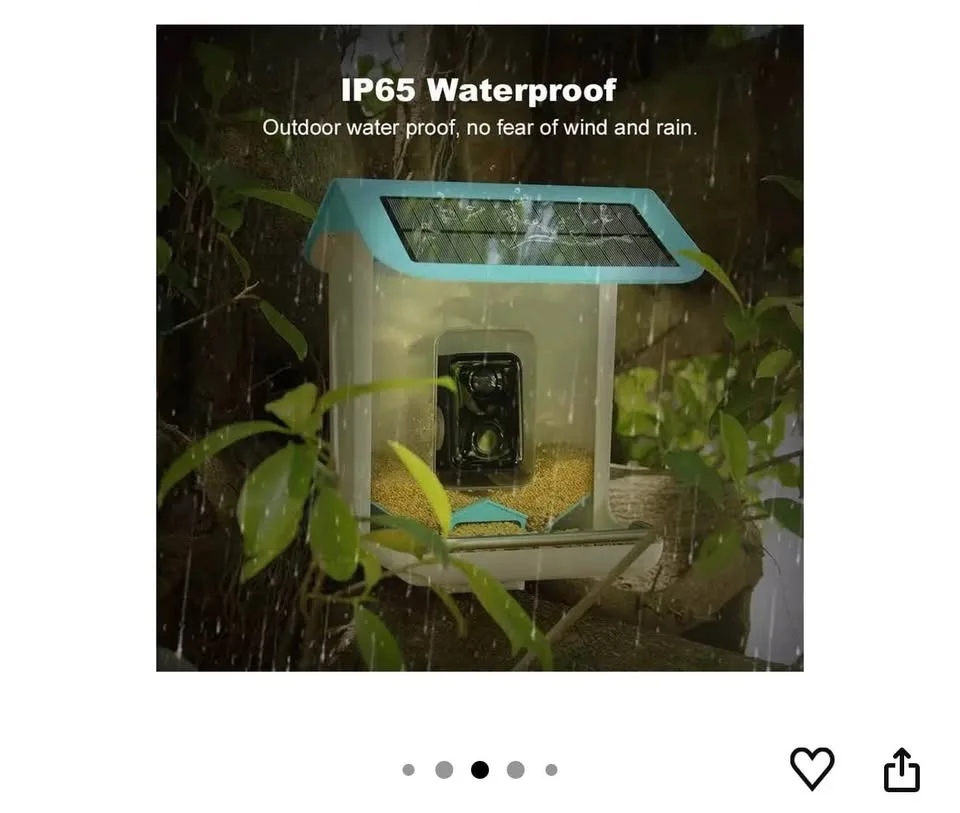 Smart Bird Feeder with Camera image indicator(3)
