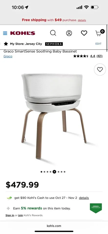 SmartSense™ Soothing Bassinet