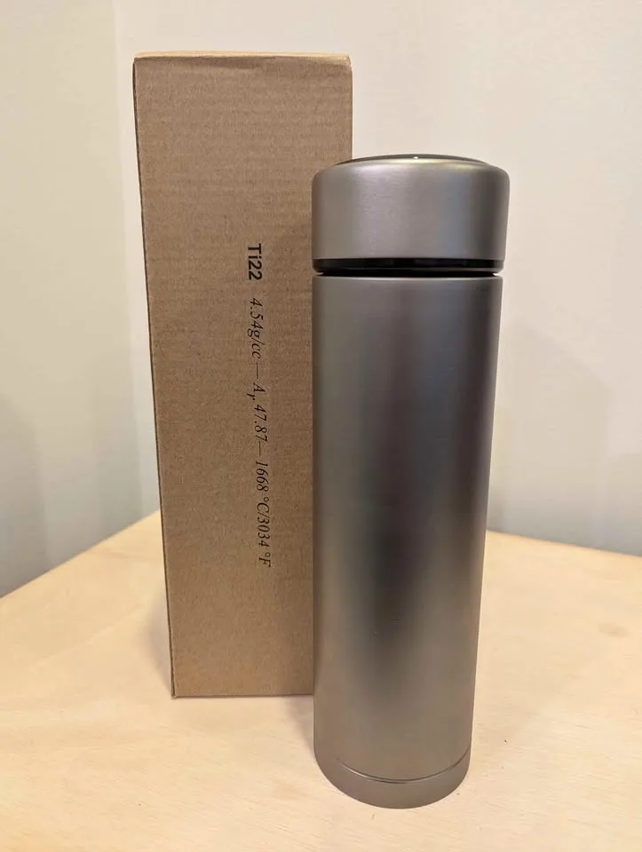 Ti22 titanium vacuum flask bottle 454ml