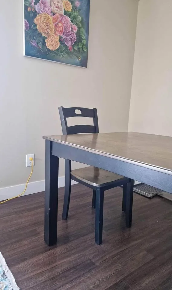 Wooden Dining Set with 6 Chairs – Good Condition image indicator(2)