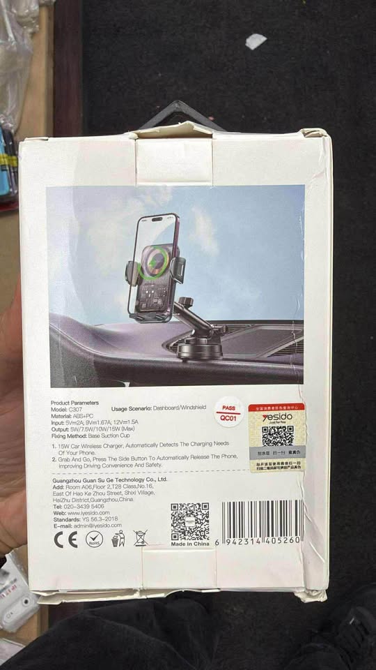 YESIDO wireless phone charger/holder for vehicle - photo 2