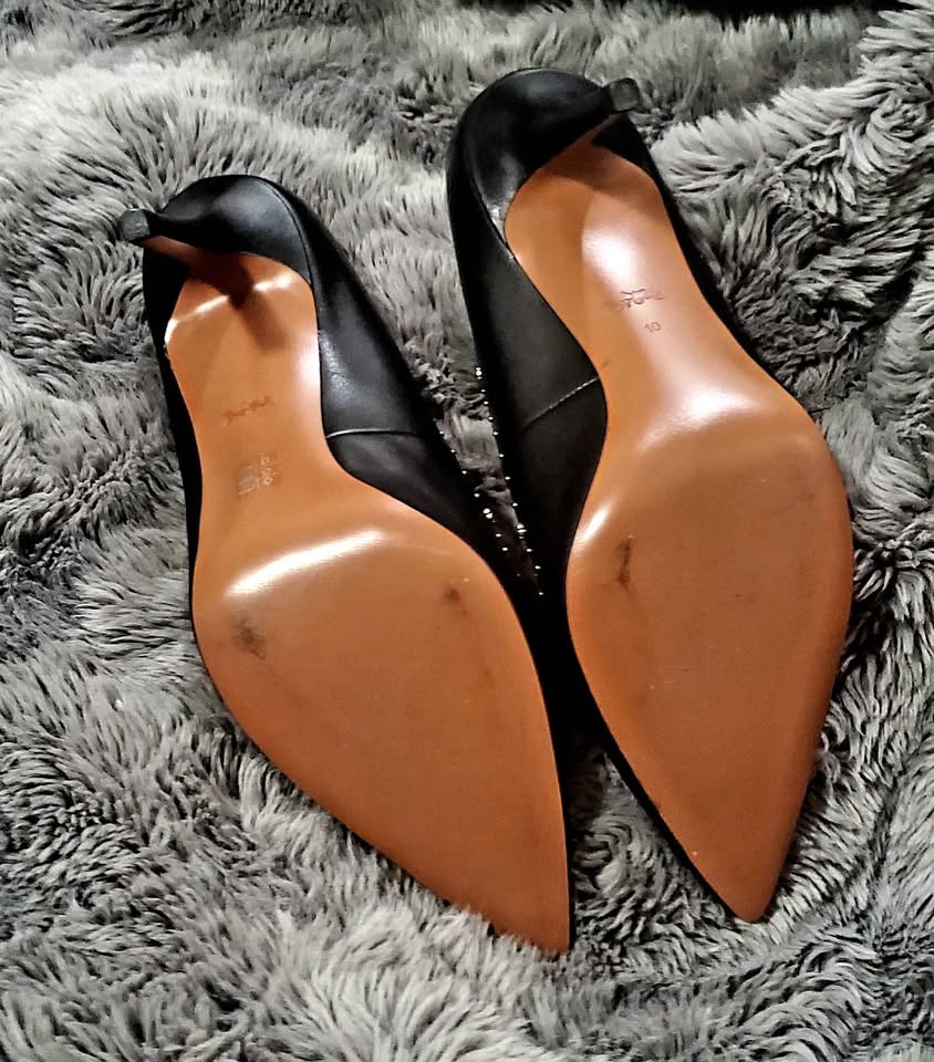 Brand New, Unworn, 100% Leather, Black Coach Heels! - photo 2