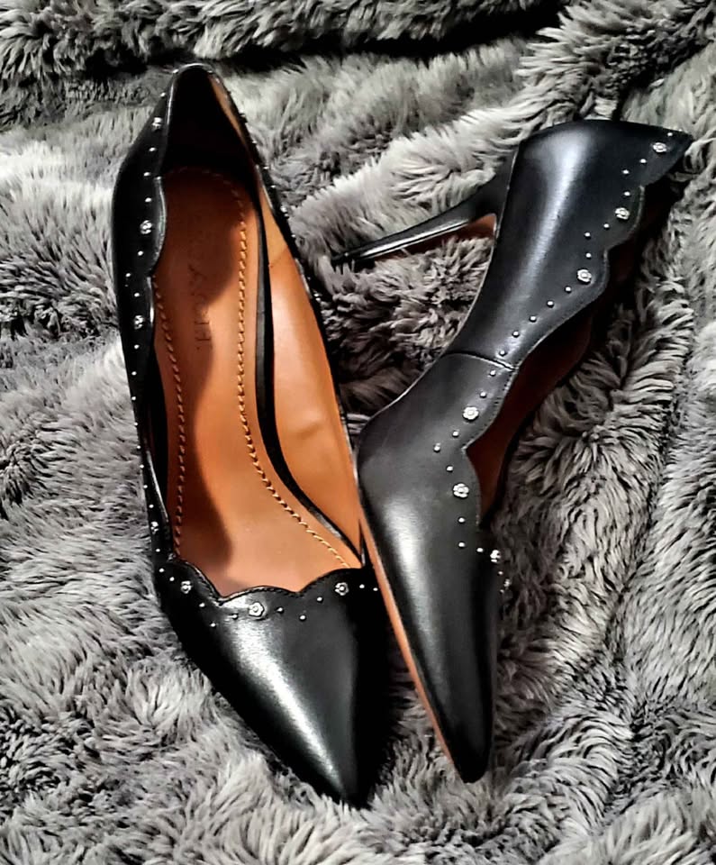 Brand New, Unworn, 100% Leather, Black Coach Heels! - photo 3