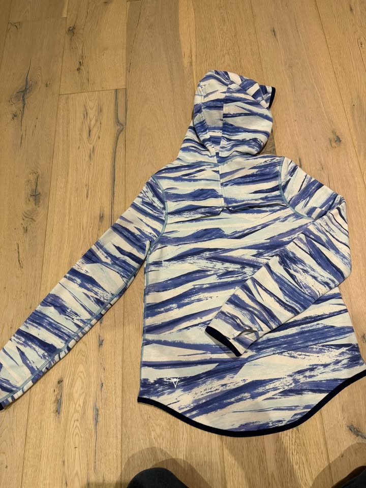 Lululemon ivivva girls white blue cotton hoodie - photo 2