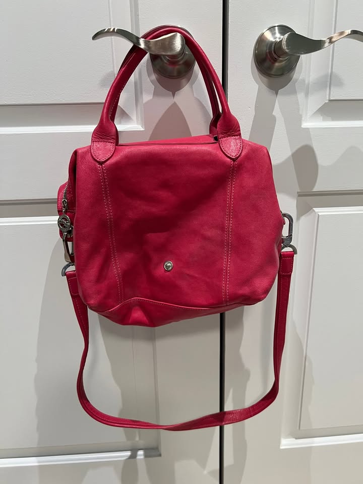 Longchamp sheep leather 3 way handbag - photo 5