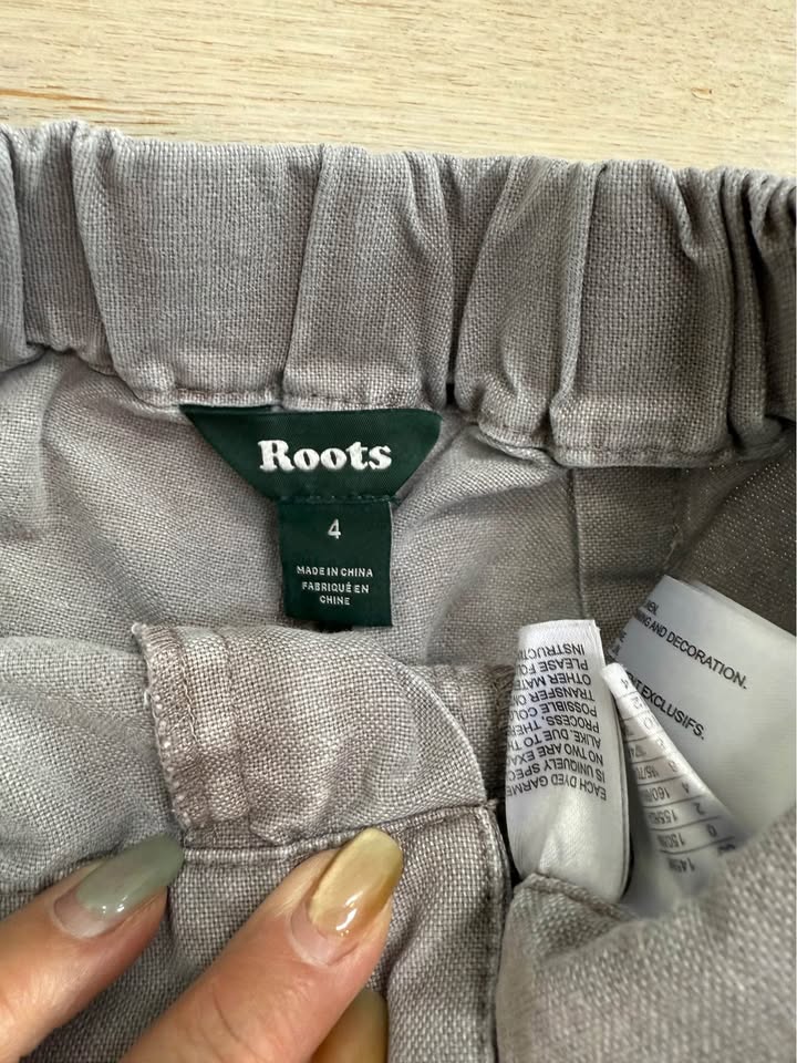 Roots teens adult cotton linen shorts - photo 3