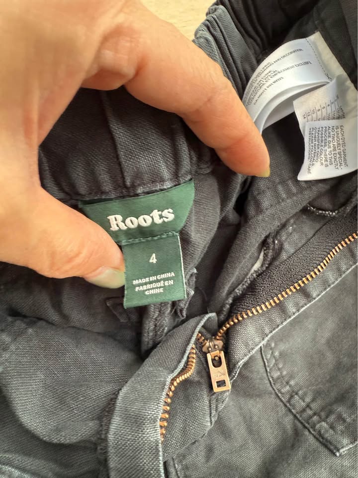 Roots teens adult cotton linen shorts - photo 4