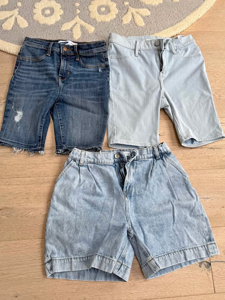 Girls teens old navy Zara stretchable denim shorts