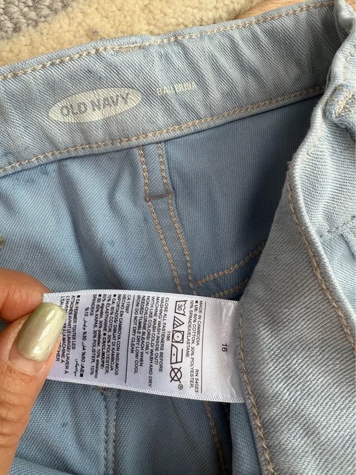 Girls teens old navy Zara stretchable denim shorts - photo 3