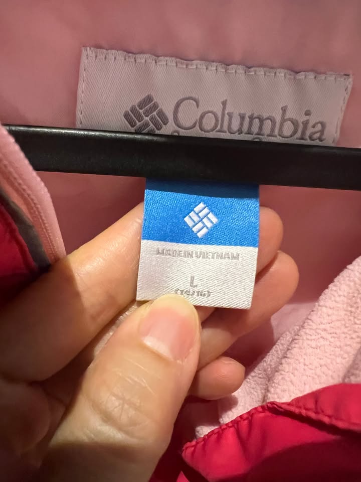 Columbia girls teens fleece lined windbreaker zipper jacket - photo 2