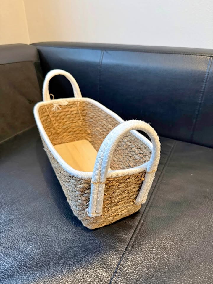 Woven basket — $5