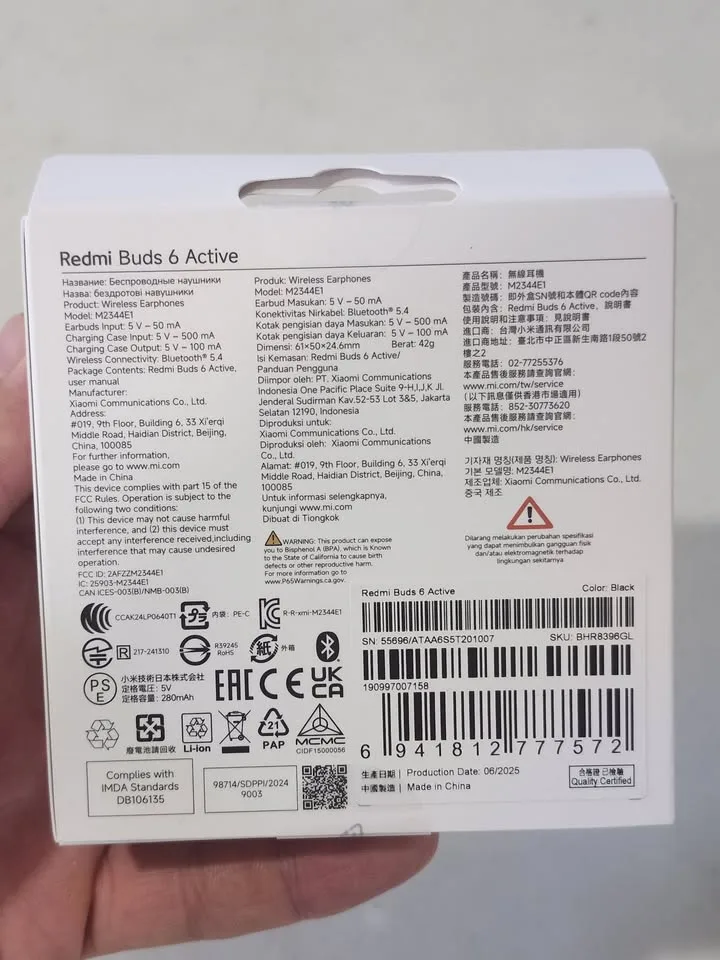 Xiaomi Redmi Buds 6 Active image indicator(5)