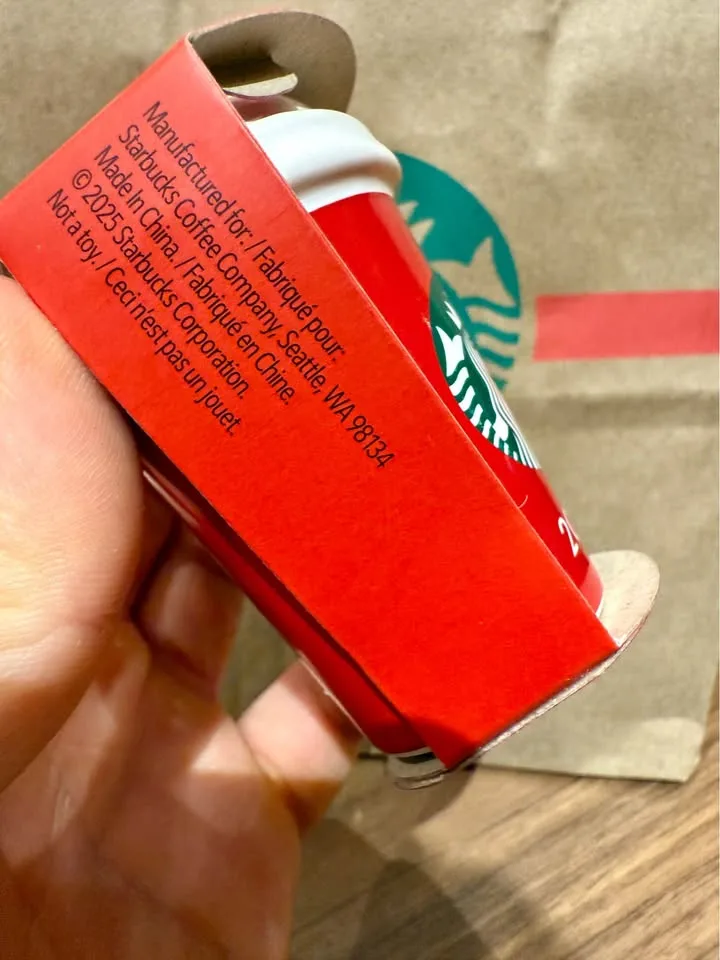 Starbucks Red Cup Holiday Ornament NEW Limited Edition image indicator(8)