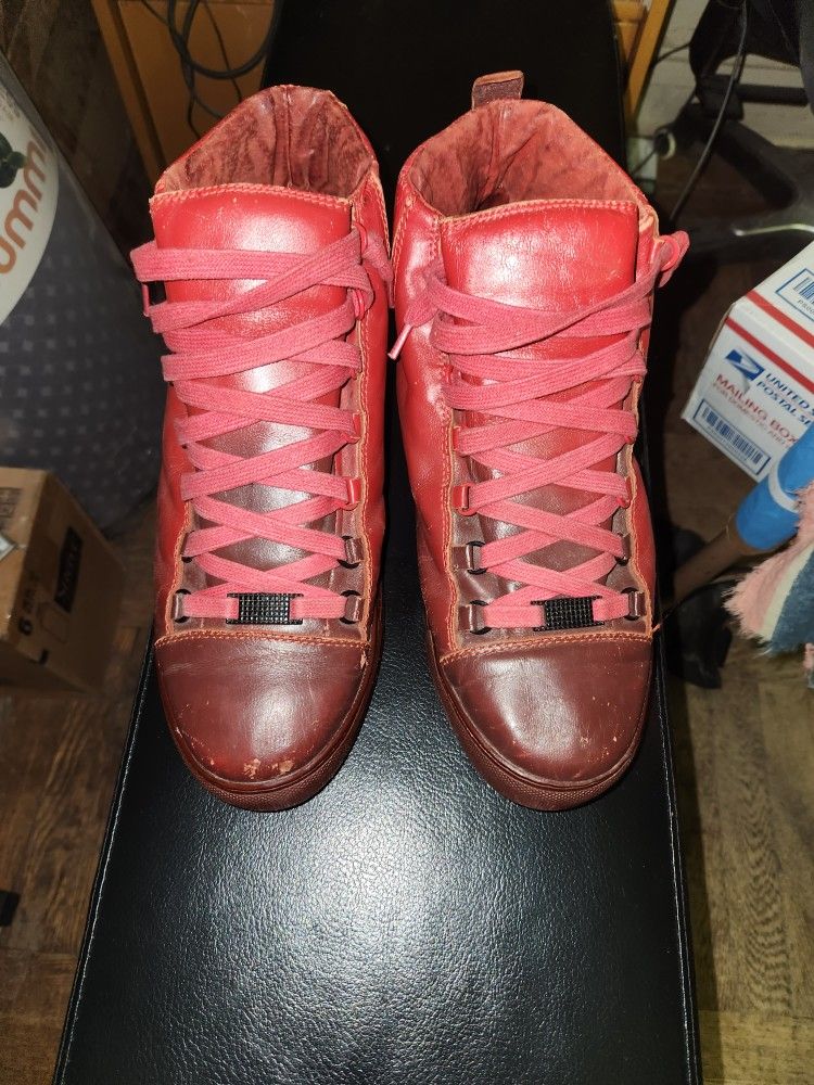 Balenciaga Arena size 9, red