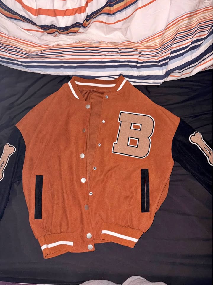 Light varsity jacket medium