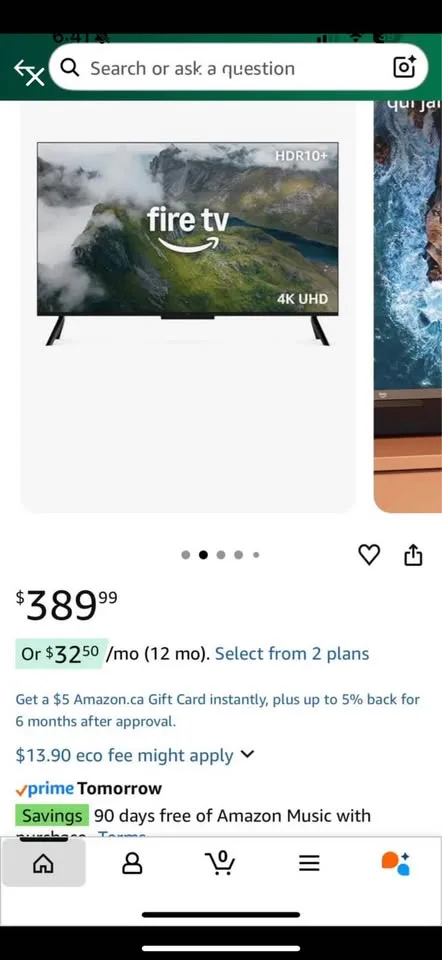 Amazon 4k Fire TV 43" image indicator(3)