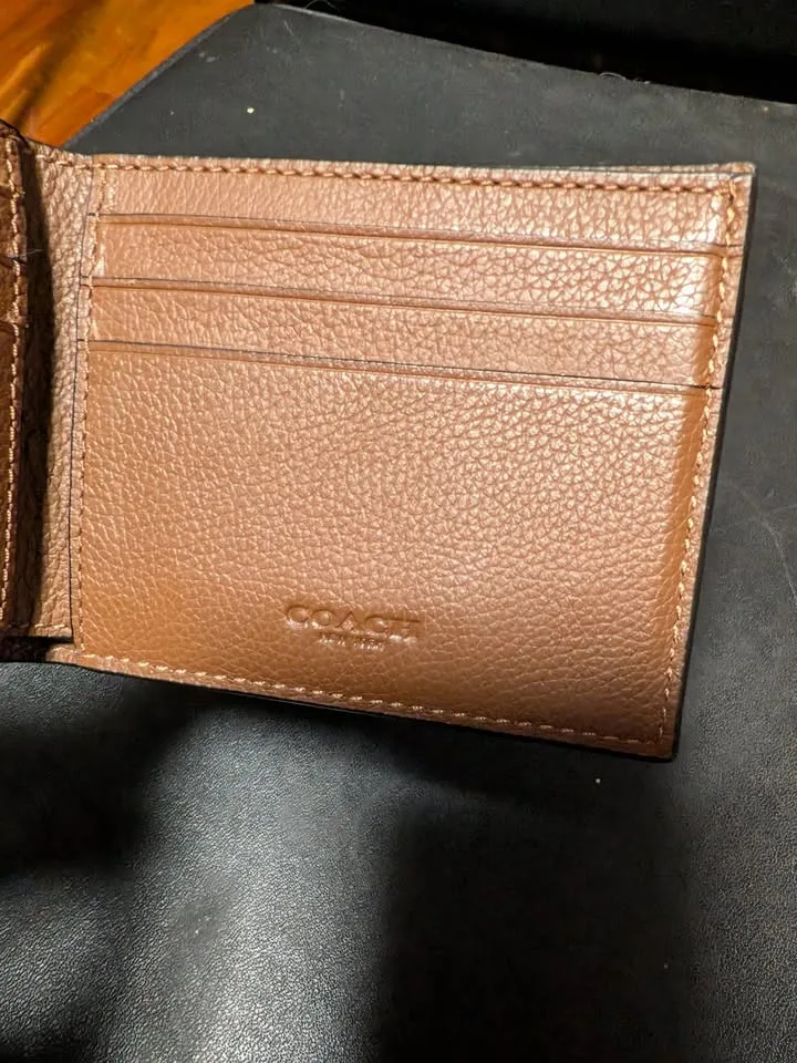 Coach Men’s Slim Bi-Fold Wallet (Varsity Stripe) – $65 image indicator(3)