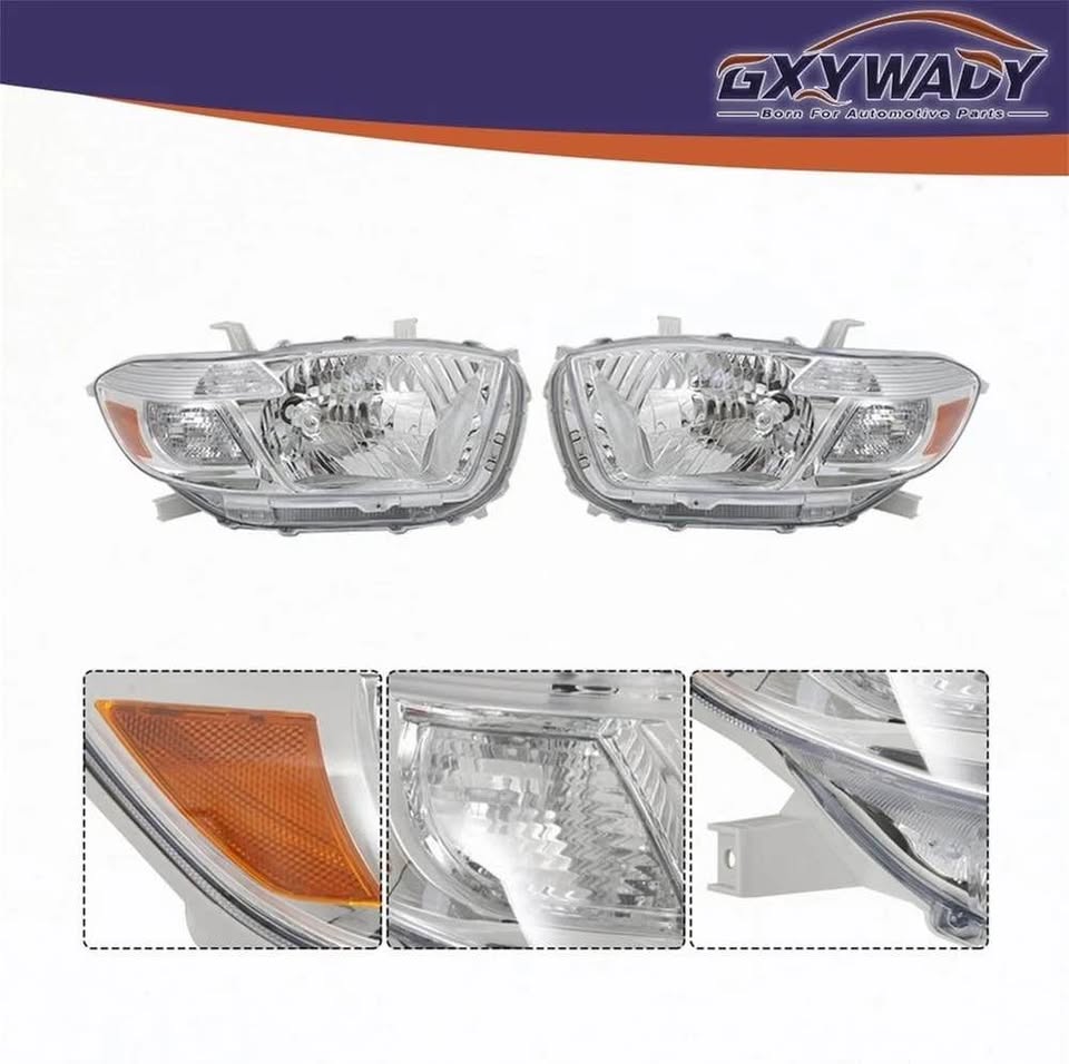 Headlight Assembly Set Toyota Highlander 2008-2010 - photo 3
