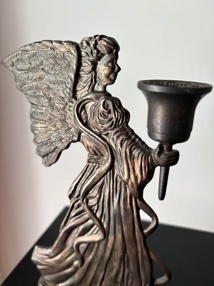 Vintage Angel Candle holders Silver Plated Christmas Decor - photo 4