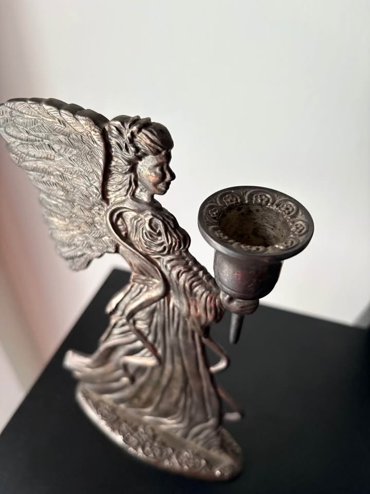 Vintage Angel Candle holders Silver Plated Christmas Decor - photo 5