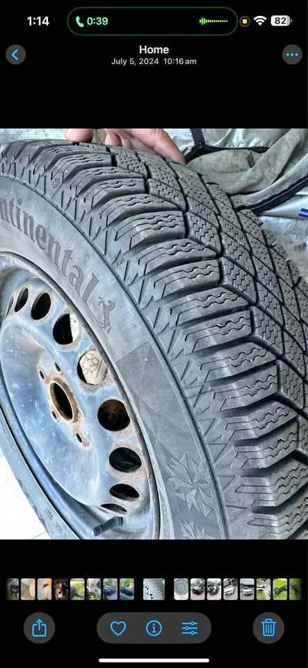 15 inch winter tires for sale, barely used