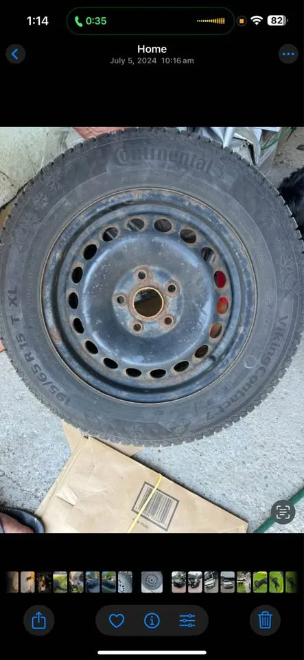 15 inch winter tires for sale, barely used image indicator(2)