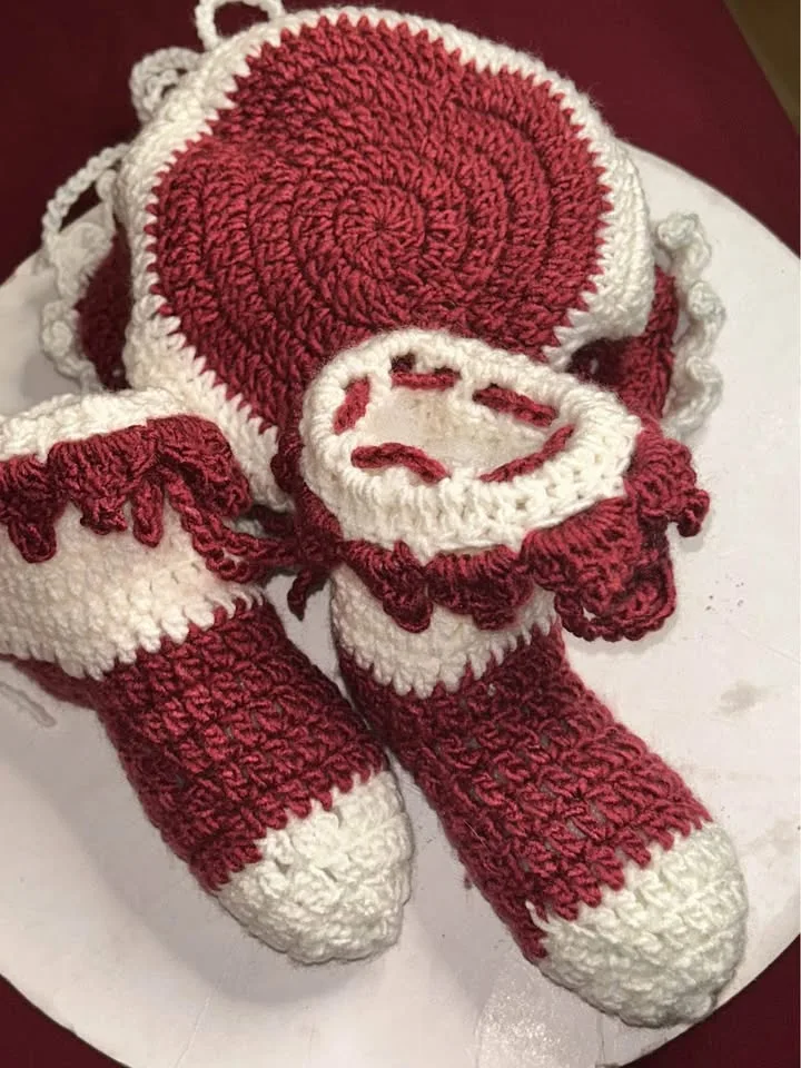 Handmade Crochet Baby socks/booties – Newborn to 9 Months image indicator(7)