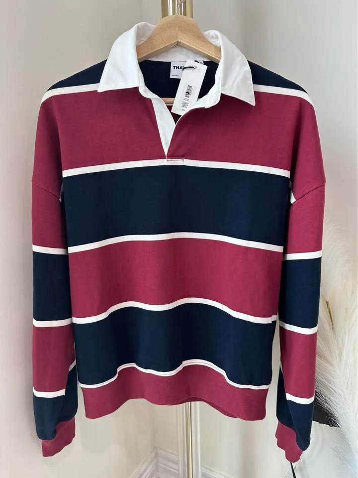 Aritzia Lomu Polo Longsleeve Size 2XS NWT image indicator(2)