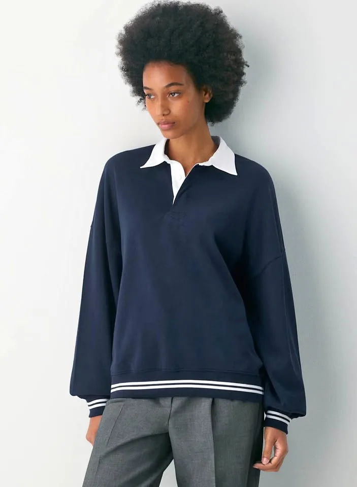 Aritzia Lomu Polo Longsleeve Size S NWT