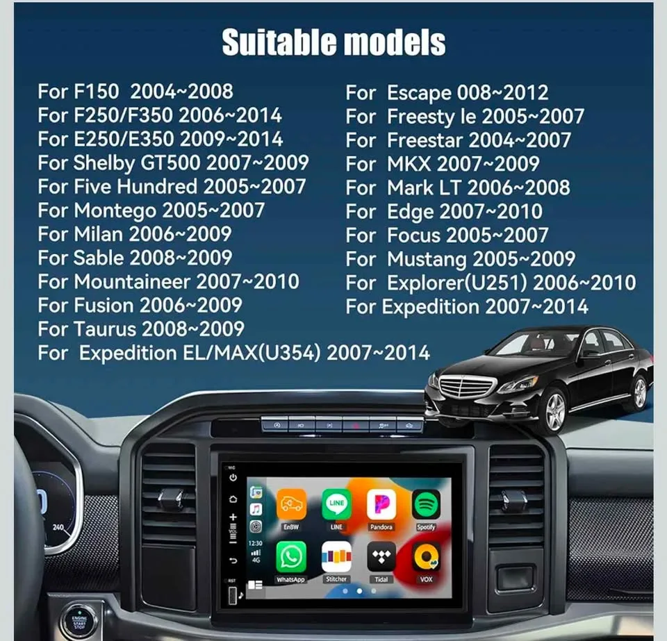 Car Stereo for Ford F150/F250/F350 (2004-2014) image indicator(6)