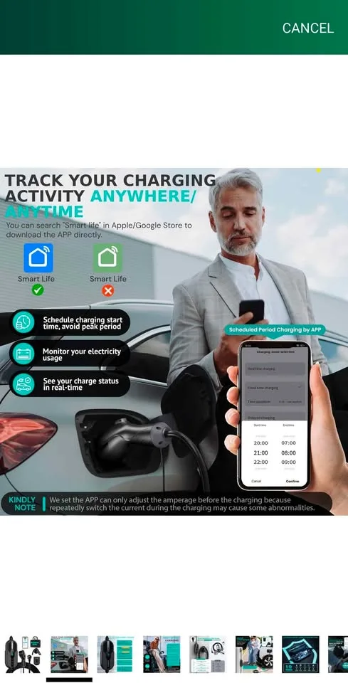 Level 2 Electric Vehicle (EV) Charger image indicator(6)