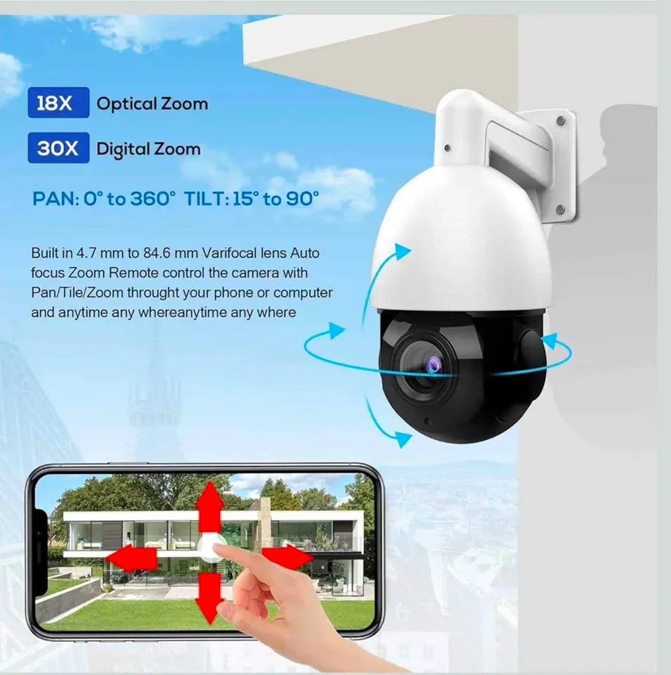 VIKYLIN 4K Security IP Camera Speed Dome image indicator(3)