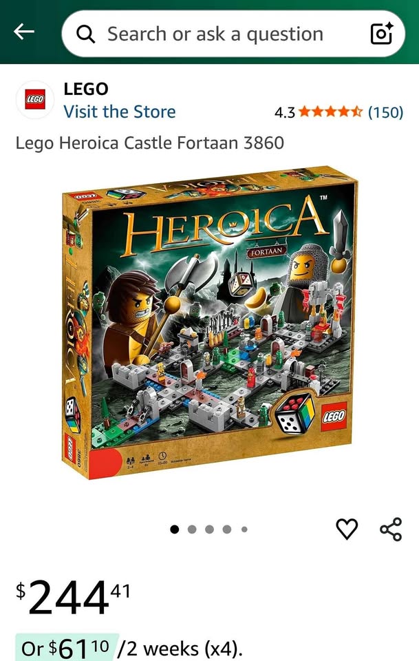 Lego Heroica Castle Fortaan 3860