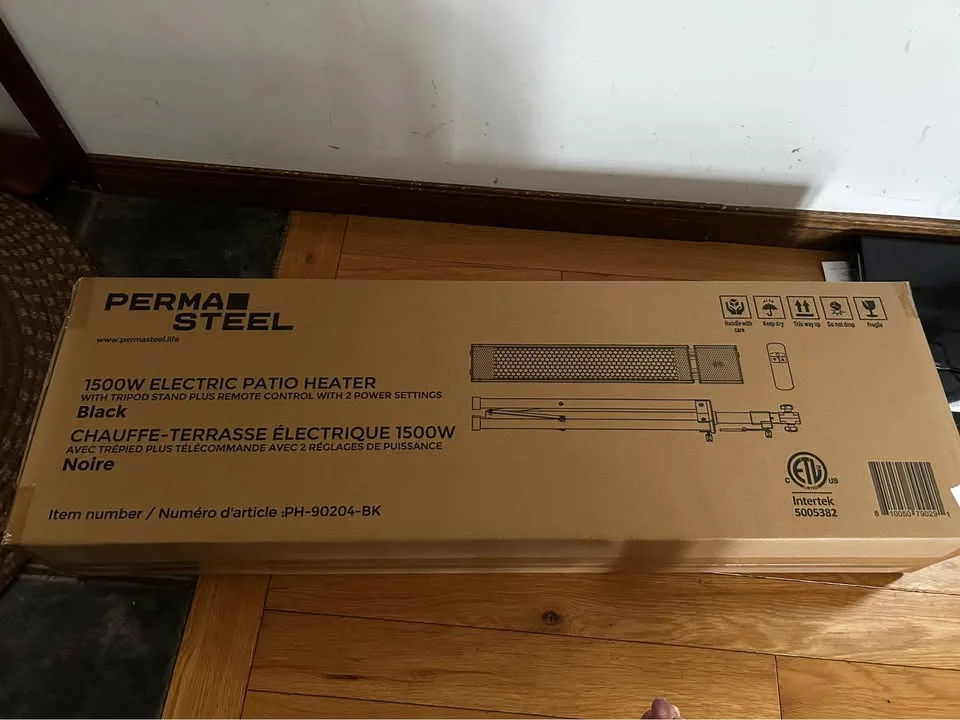 Electric Patio Heater - 1500W + Tripod Stand