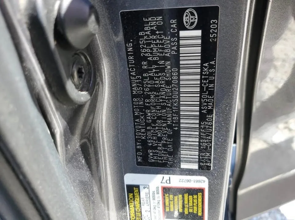 2013 Toyota Camry SE for sale image indicator(9)