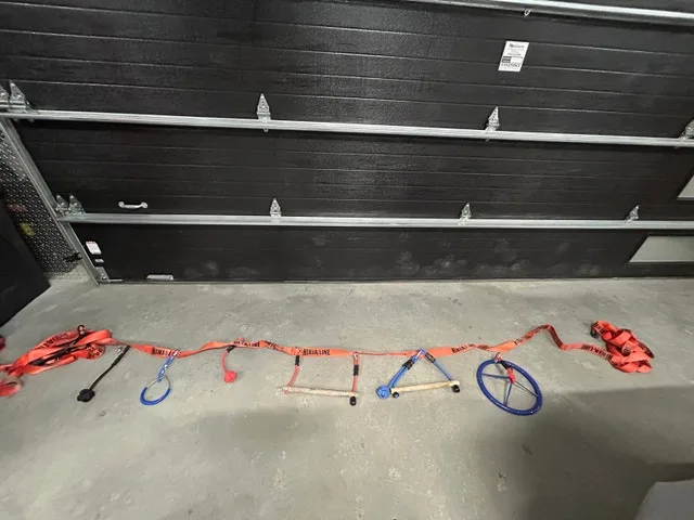 Ninja Warrior Slack Line + tree climbing stubs