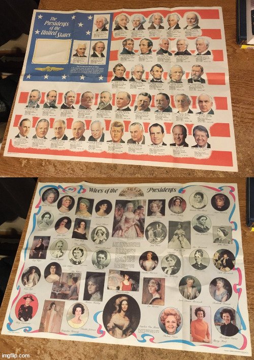 AMERICA LOT VINTAGE PRESIDENTS & WIVES FLASH CARDS - photo 2