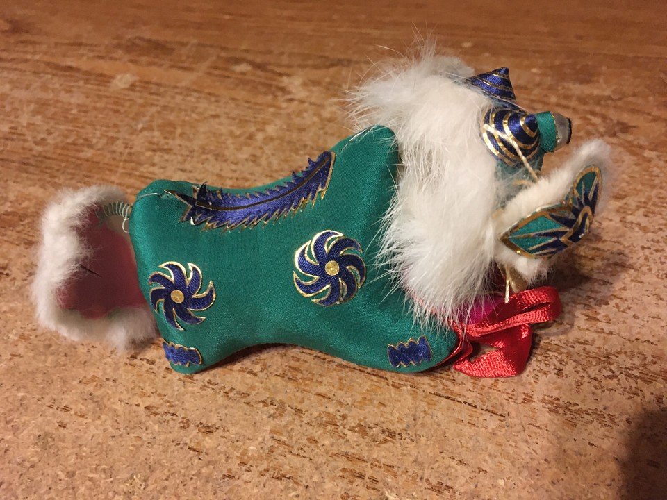 VINTAGE CHINESE DRAGON DOLL HEAD AND TAIL ON SPRINGS BOBBLEHEAD - photo 2