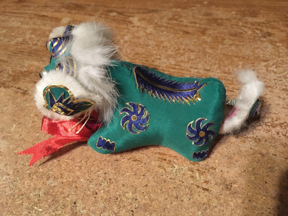 VINTAGE CHINESE DRAGON DOLL HEAD AND TAIL ON SPRINGS BOBBLEHEAD - photo 3