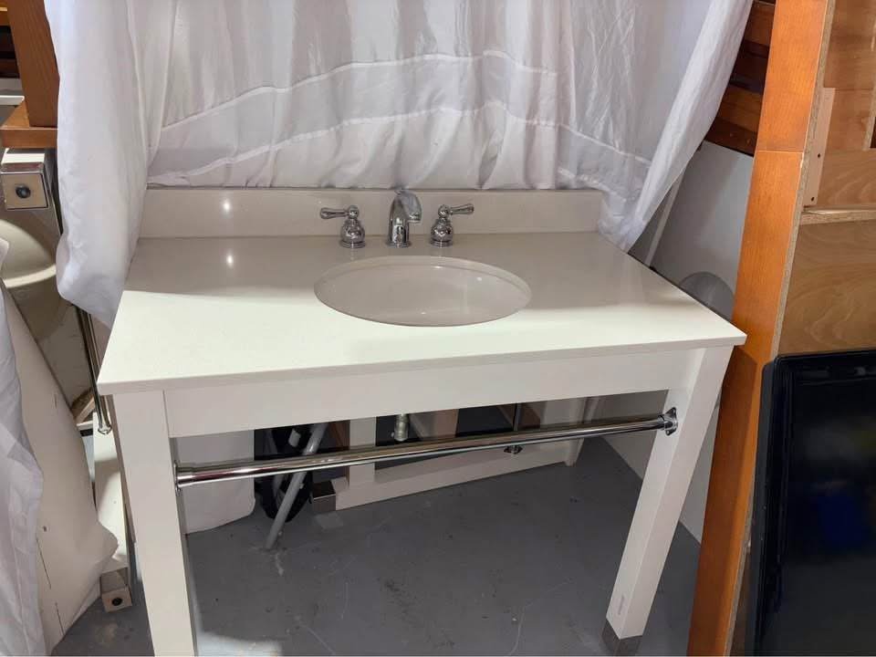 Hotel Bathroom Vanity w/ Stone Top + Faucet – $99 – Burlington - photo 4
