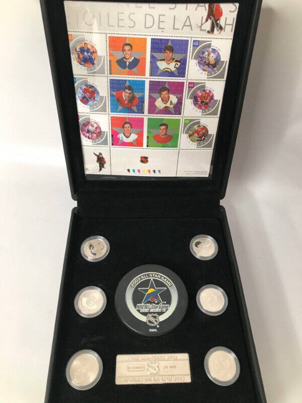 2003 CANADA NHL ALL STAR STAMP AND MEDALLION SET CANADA MINT