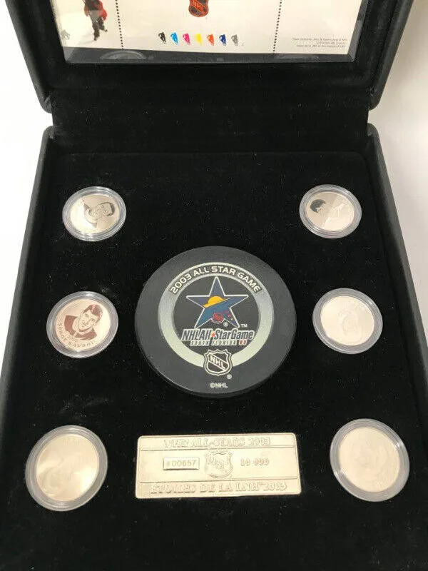 2003 CANADA NHL ALL STAR STAMP AND MEDALLION SET CANADA MINT image indicator(4)