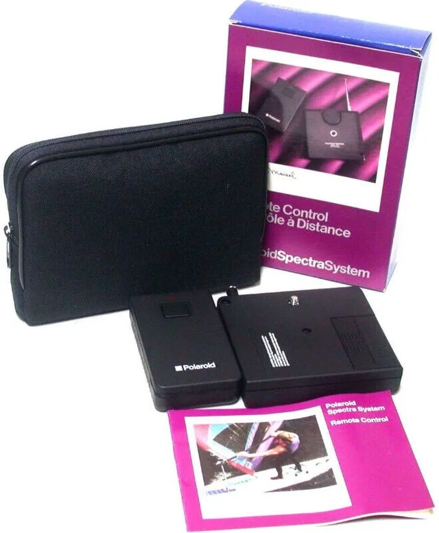 Polaroid Spectra System Remote Control W/ Nylon Case in box thumbnail