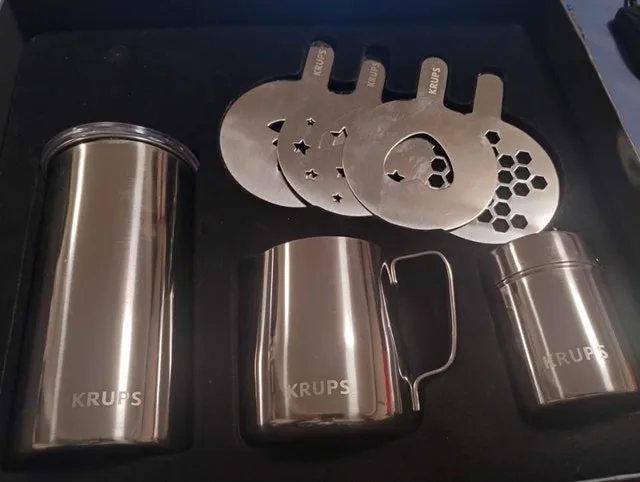 Krups 7 Piece My Home Coffee Bar Cappuccino Set NEW! image indicator(3)