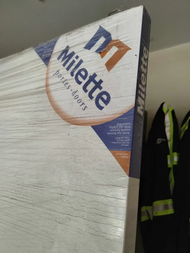 30-inch x 80-inch White Primed 4-Panel Solid Wood MDF image indicator(2)