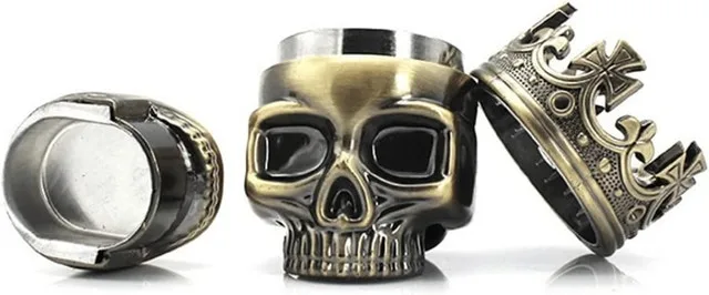 Lot of 2 King Skull Herb Grinder image indicator(3)