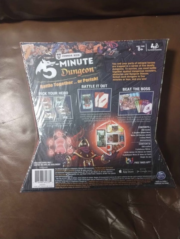 2016 Spin Master 5 Minute Dungeon Card Game - photo 2