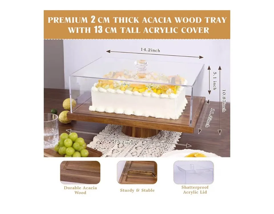 Wood Cake Stand image indicator(5)