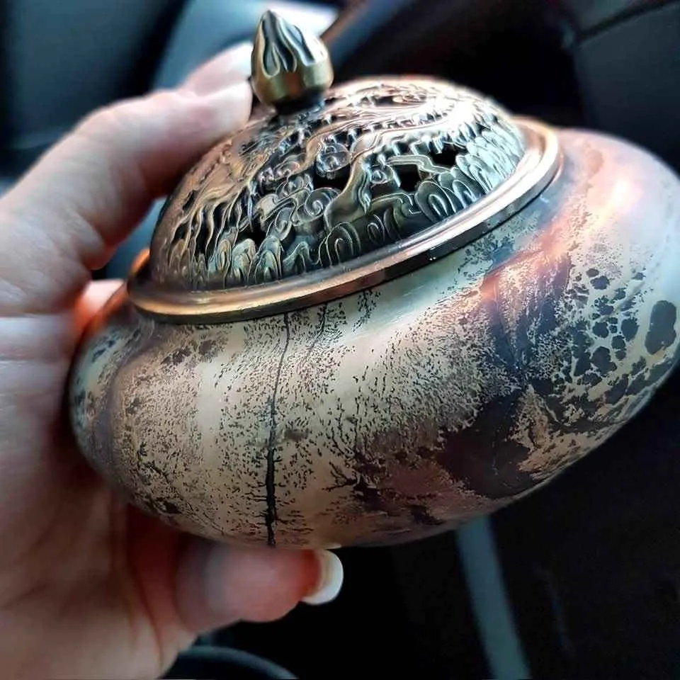 Picture Jasper Crystal incense bowl image indicator(3)