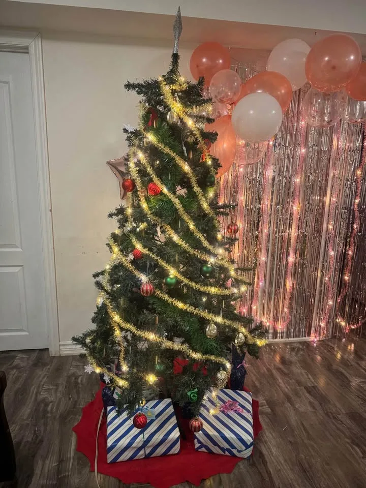 New Christmas decoration tinsel garland lights image indicator(2)